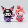 Entzückende Sanrio PVC-Figuren-Kollektion mit Melon Melody und Kuromi in bezaubernden floralen Designs