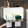 No Punching Toilet Paper Holder Waterproof Wall Mounted Tissue Box Facial Tissue Roll Paper Holder Bathroom Kitchen Organizer