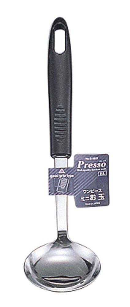Pearl Metal Mini Black Stainless One Piece Made in Ladle, Steel, Presso, Japan, G-3837