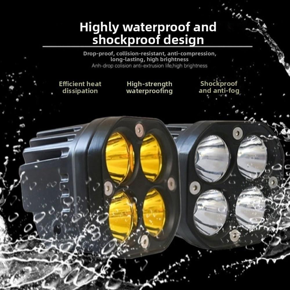 Waterproof Driving Moto Spotlights 12V 24V Car Fog Lamp Motorcycle Work Light  Motorcycles