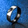 1 Pezzo Anello Semplice, Elegante e di Stile a Forma di Cuore in Acciaio al Titanio, Adatto come Accessorio per Anelli da Uomo e da Donna