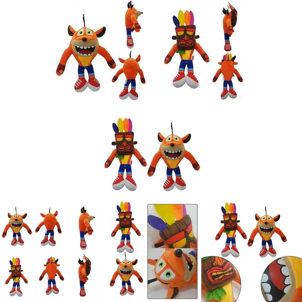 Adorable Crash Bandicoot Plush Toy Featuring Soft Plush Material Perfect For Collectors