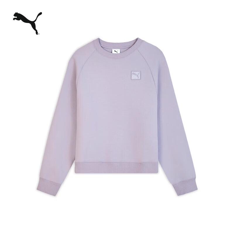PUMA Women's Long Sleeve Crewneck Pullover Sweatshirt