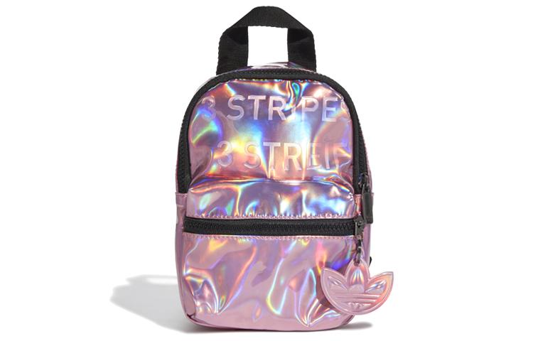 Adidas Originals Athleisure Artificial Leather Crossbody Bag Backpack Mini Laser/Bright Pink GN2128