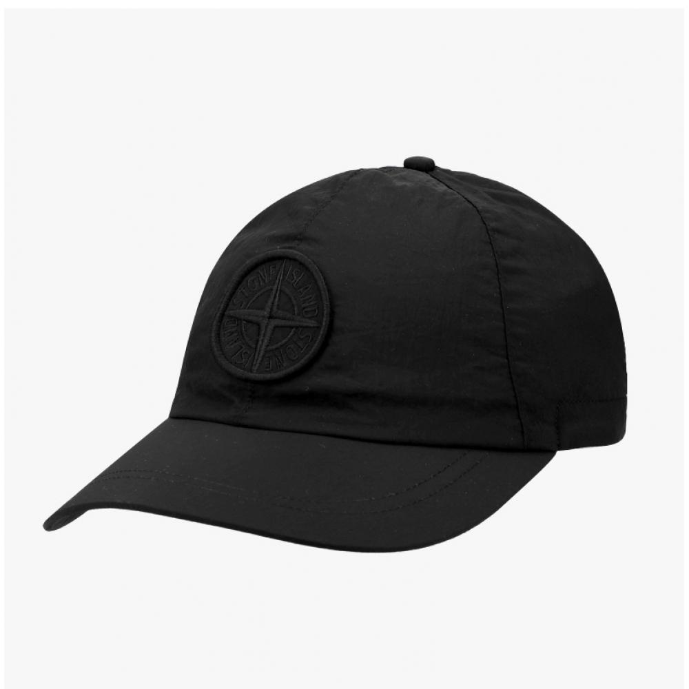 Stone Island Econylon Metal Compass Logo Embroidery Cap K2s159100011 S0076 V0029