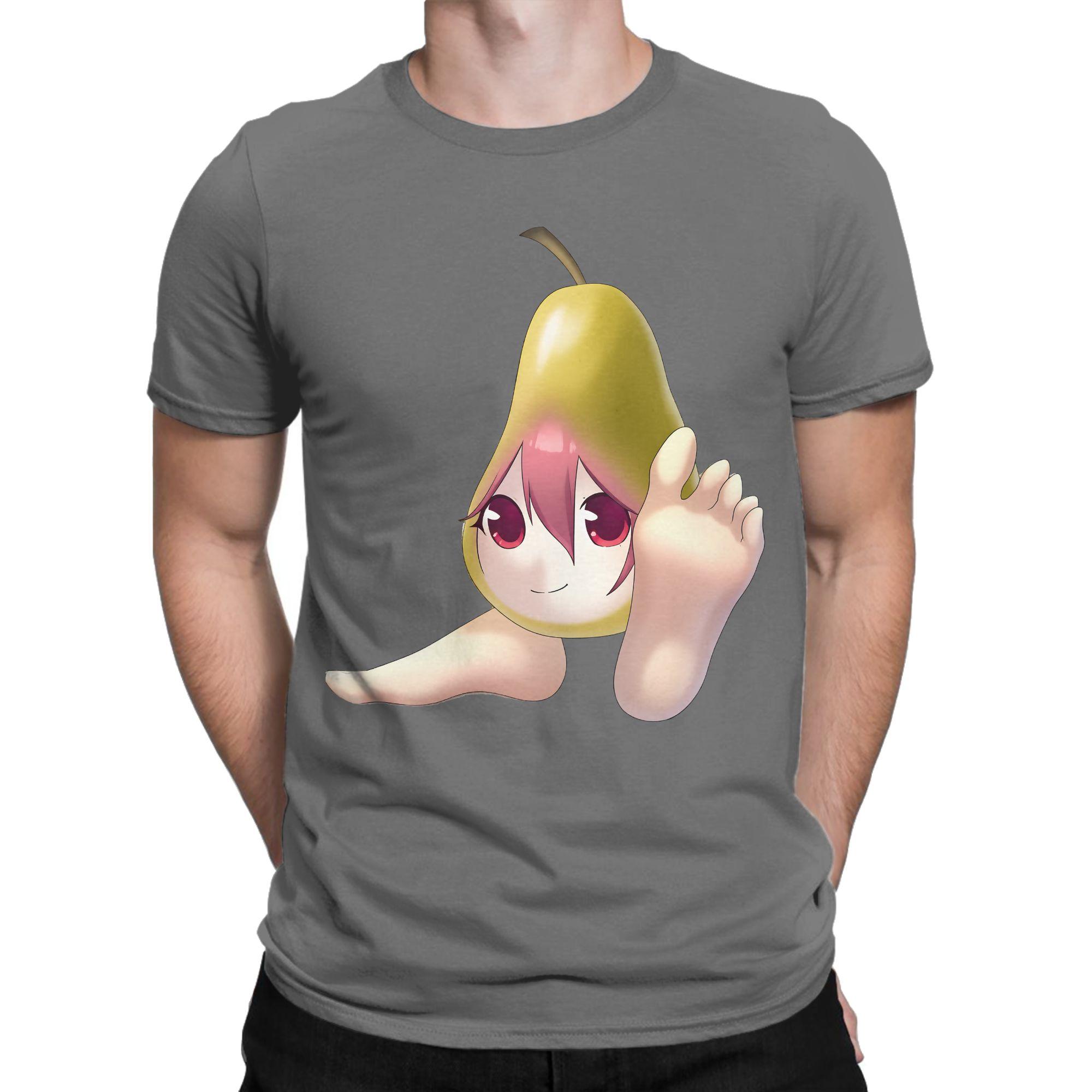 

Pearto Creative Kasane Teto Expression T-Shirts Men Funny Pear Cool Cotton Tees Round Neck Short Sleeve T Shirts Printed Tops 4XL