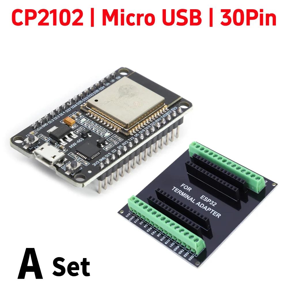GPIO 1 Into 2 ESP32 Expansion Board CP2102 NodeMCU-32S Lua 30Pin Module GPIO WiFi Bluetooth-compatible Low Power Module