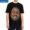 Nieuwigheid Kanye West Gezicht Meme T-shirt Heren Katoen Korte Mouw Ronde Hals Zomer Top T-shirt - Heren Zomer Katoen Grafisch T-shirt