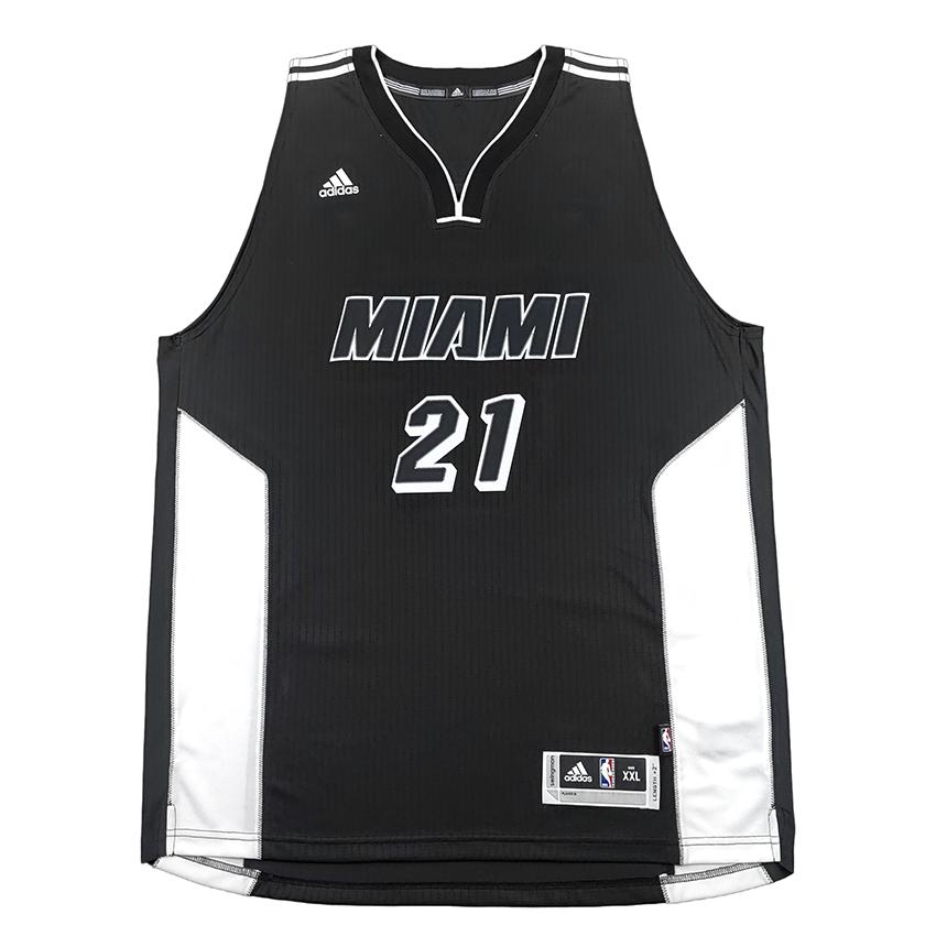 

Adidas X NBA Miami Heat Swingman Fan Edition Whiteside Soft Comfortable Skin-Friendly Casual Basketball Jersey Unisex jersey Black 7470A-3ME-K92759 S