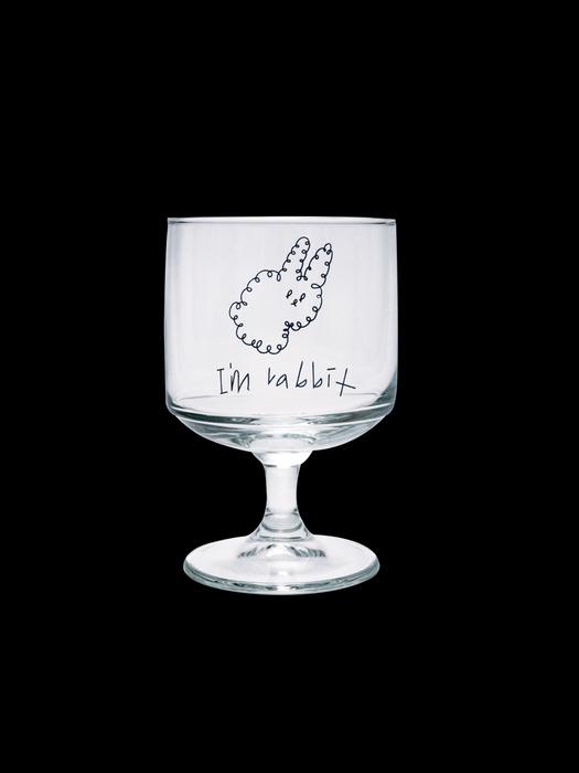 

MakeManyMistakes Im Rabbit Rabbit Wine Glass Wine Glass 1p