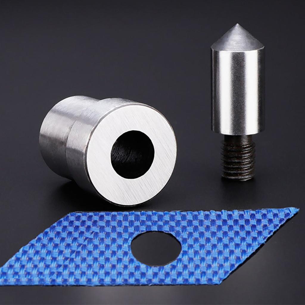 2pcs 1.5‑16mm 45# Steel Punching Mold Hollow Hole Puncher Leather Belt Punch Tool