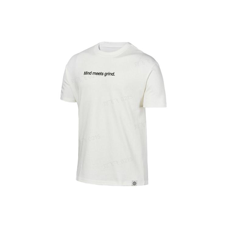 Nike T Shirts Men's Ecru Crew Neck Moderate Straight Fit DQ1906-133