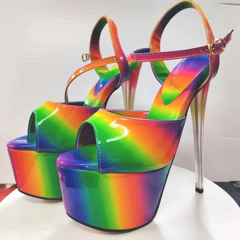 Luxury Women's Sandals 19cm Super High Heels Summer Shoes Platform New Sexy Heeled Flip Flops Dance Stripper Fetish Shoes Female