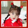 Bowknot Christmas Hairpin Merry Christmas Decor Christmas Hat Headabnd Plush Hair Clip  Girls