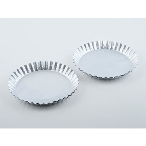 Alphamic Aluminiumbleche für 26 cm Bratpfannen, Silber, ca.. 21,1 cm Bodendurchmesser x 3,7 cm Höhe, Silikonbeschichtet, Antihaftbeschichtet, Hält Gegrillten Fisch C