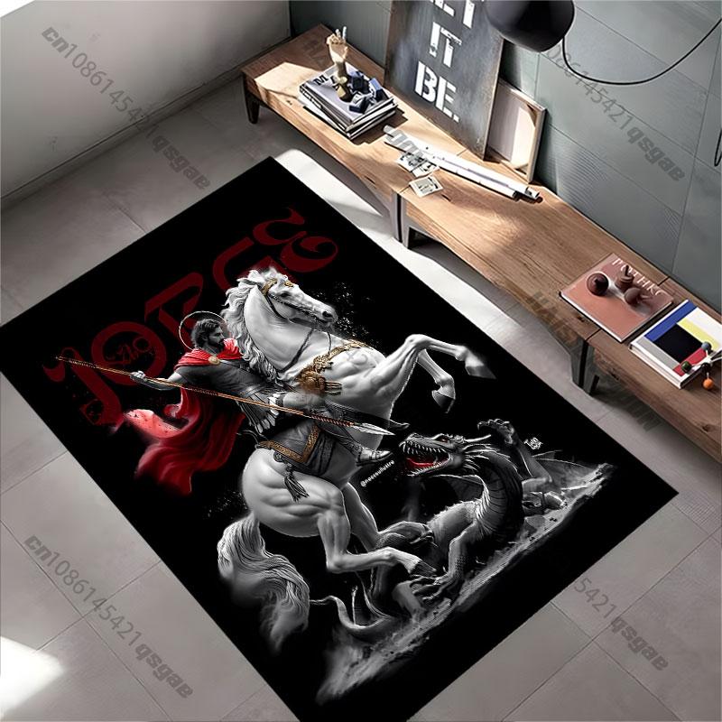 Heroic battle against evil carpet Yoga living room room decor children's crawling mat doormat area rug games mat