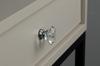 10 x Round Diamond Silver Furniture Knob