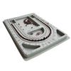 Flocked Bead Design Board, Jewelry Making Measuring Tray for Bracelet Necklace DIY Craft