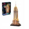 Cubic fun puzzle 3d empire state building wersja nocna 37 elementy l539h