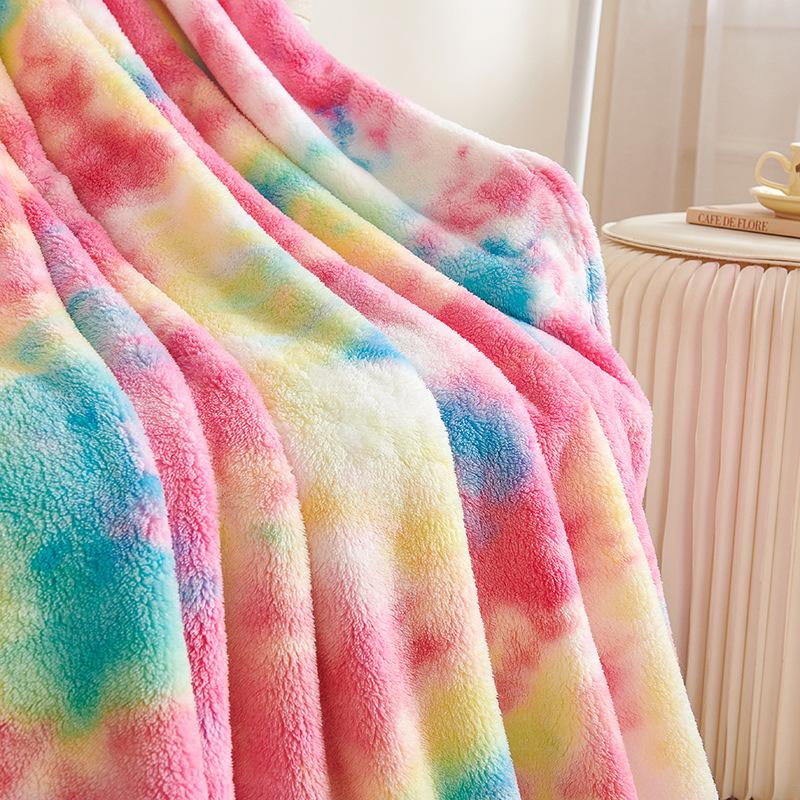 Super Soft Faux Fur Throw Blanket for Couch Dark Rainbow Sherpa Fuzzy Plush Warm Blanket for Sofa Bed Dark Rainbow, Kids Warm Throw Blanket for Bed