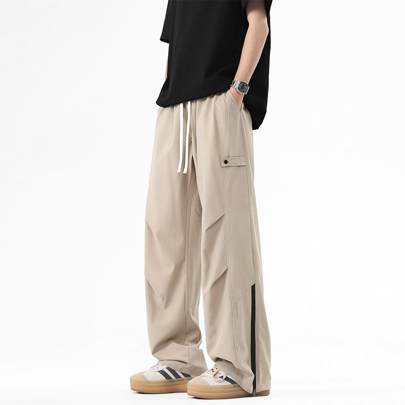 Wassup Trendy High Street Workwear Functional Straight-Leg Pants for Men, Spring and Summer 25 New Style Loose Casual Men's Casual Pants