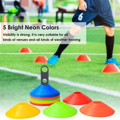 12 Stück Professionelle Hütchen Hindernisparcours Trainingsausrüstung - Fußball Kinder Rollschuhsport Agile Sport Requisiten