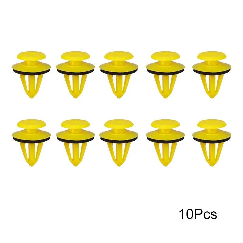 50/10Pcs Auto Fastener Clip Door Trim Panels Fastener Clips Plastic Fixed Clip for Lada Kalina Golf Land Rover Chevrolet Jaguar