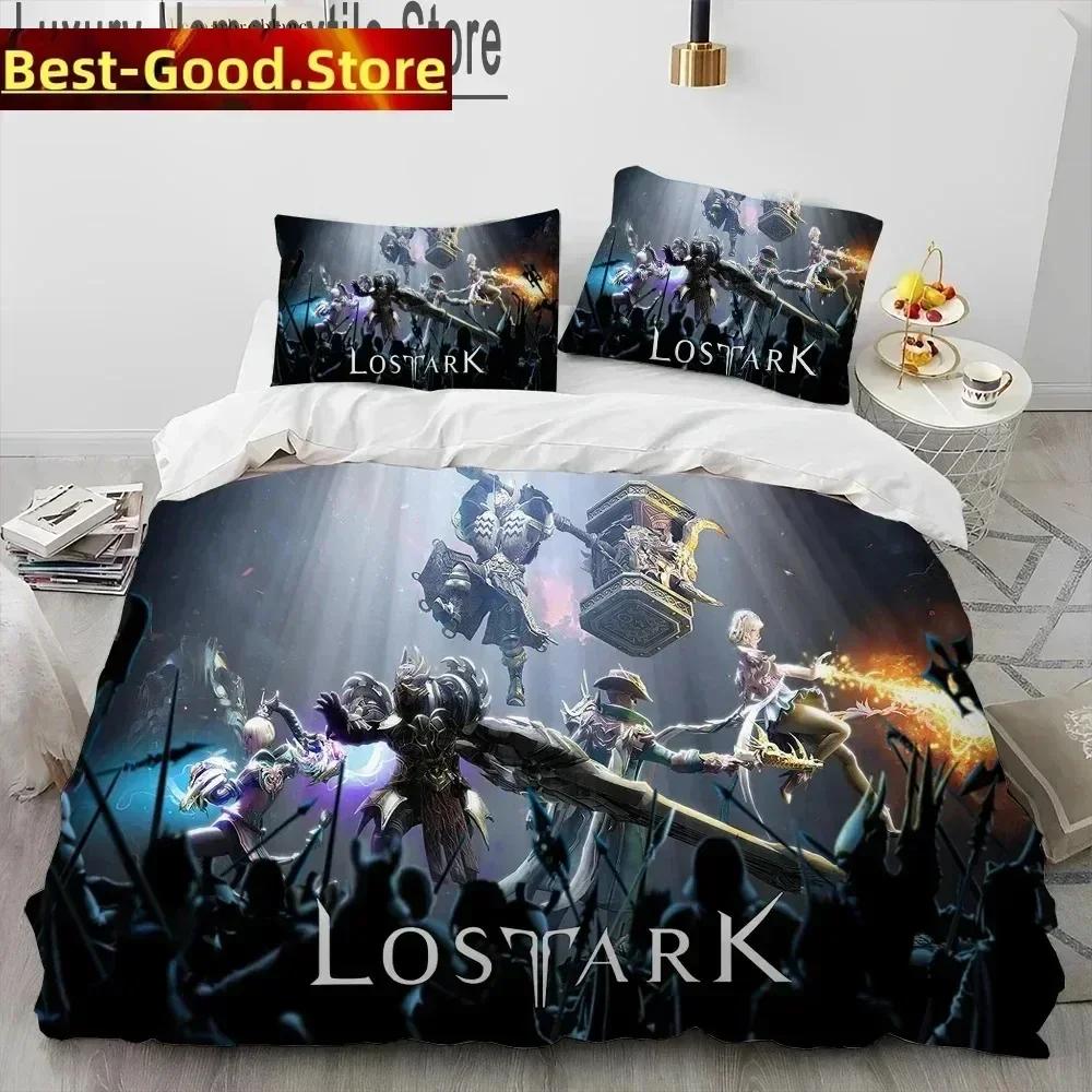 3D Print Lost Ark Game Bedding Set Printed Bed Set With Pillowcase Bed Duvet Cover Soft Queen King Size Bedclothes Home