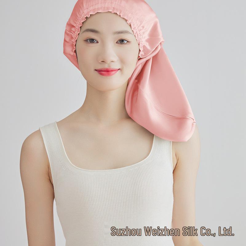 Yama %100 Dut İpeği Uyku ve Saç Bakım Fırfırlı Kenarlı Bone