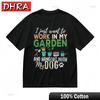 Womens Slight Stretch Breathable Classic TShirt Garden and Dog Graphic Tee Urban TShirts Singaporean for Weekend Wear Unisex
