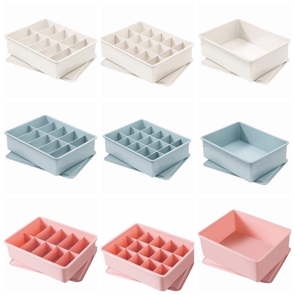 Stable Stacking Bra Drawer Organizer With Cover Socks Storage Box Compartment Organizer For Socks