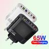 3.1A Multi-Port Charger with 3 Type-C & 3 USB Ports - EU/US/UK Plug Compatible