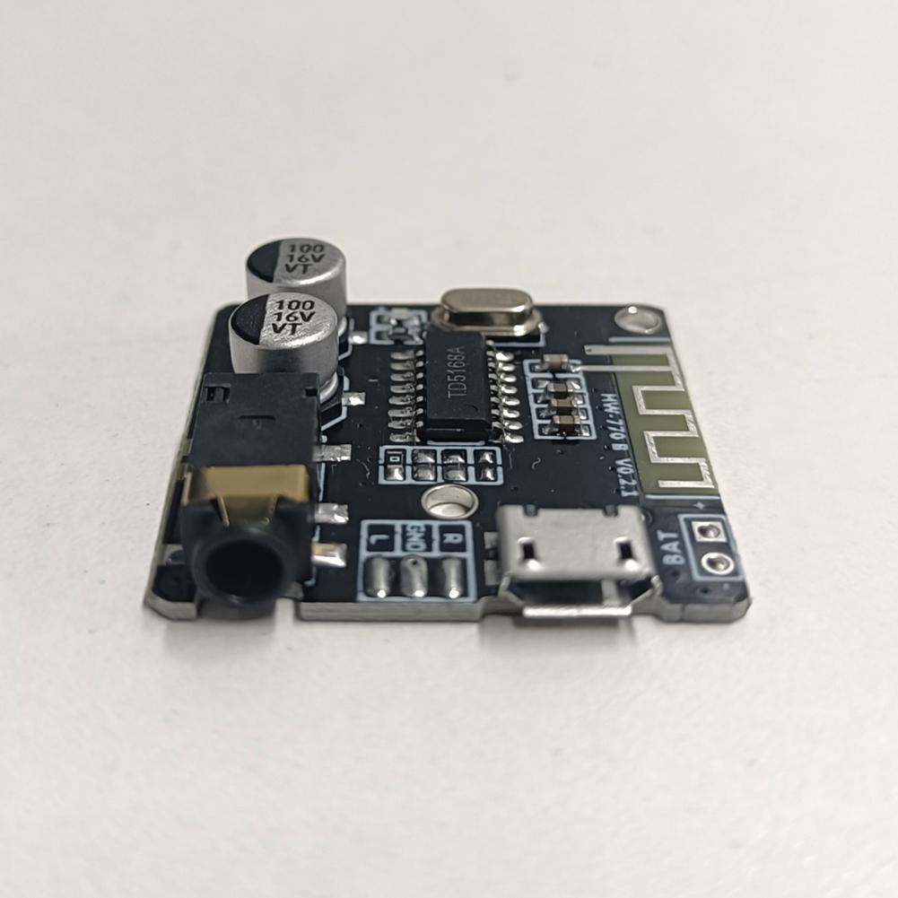 Audio Receiver Board Bluetooth-Compatible 4.1/5.0 2 Channels MP3 Lossless Decoder Board 3.5mm Audio Aux Micro USB 5V Powered