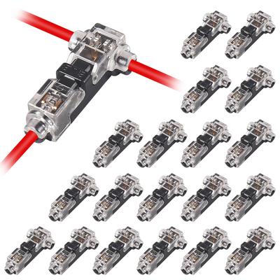 20pcs 1 Pin T Wire Connector Wire Branch Connector Easy and Fast Wire Installation