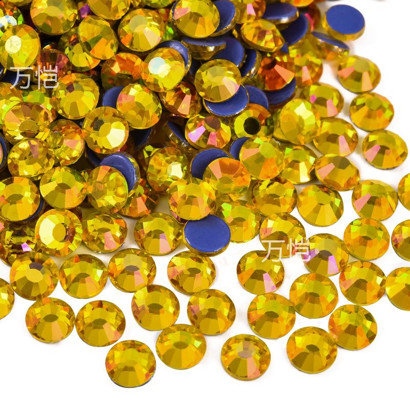Imitation Glass Hot Diamond Rhinestone, Hot Melt Adhesive Bottom Protein Porcelain White Diy Crystal Beauty Clothing Accessories