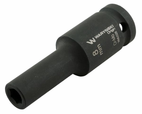 Long Hexagonal Impact Socket 1/2". 8 . CrMo. DIN 3129. Waryński