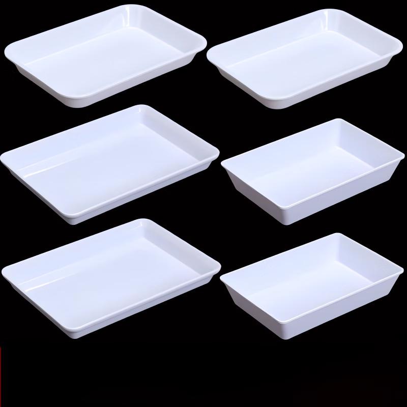 De Rui En White Melamine Deep Serving Tray 5 Pack