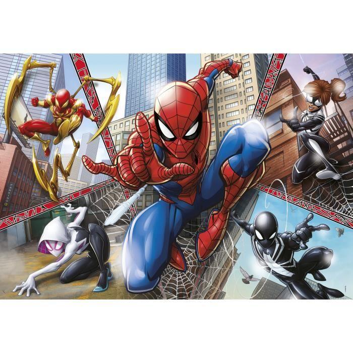 Puzzle Spider-Man Supercolor - CLEMENTONI - 180 Pièces - Thème Humains Et Personnages