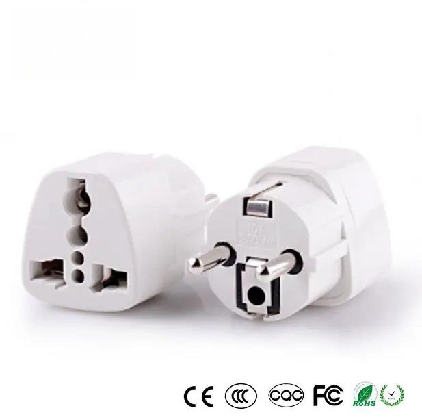 Universele Reisadapter Elektrische Stekker Voor VK VS EU AU naar EU Europees Stopcontact Converter Wit Zwart kleuren