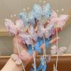 2 Stück/Set Fee Perle Schmetterling Haarspange Prinzessin Mädchen Quaste Geflochtene Haarkette Haarnadel Süßer Babyschmuck Kinder Haarschmuck