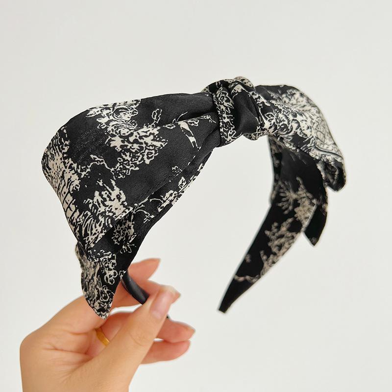 Bohemian Bohemian Flower Silk Satin  Big Knot Hairbands Headbands Ornament Accessories Hair Accessories