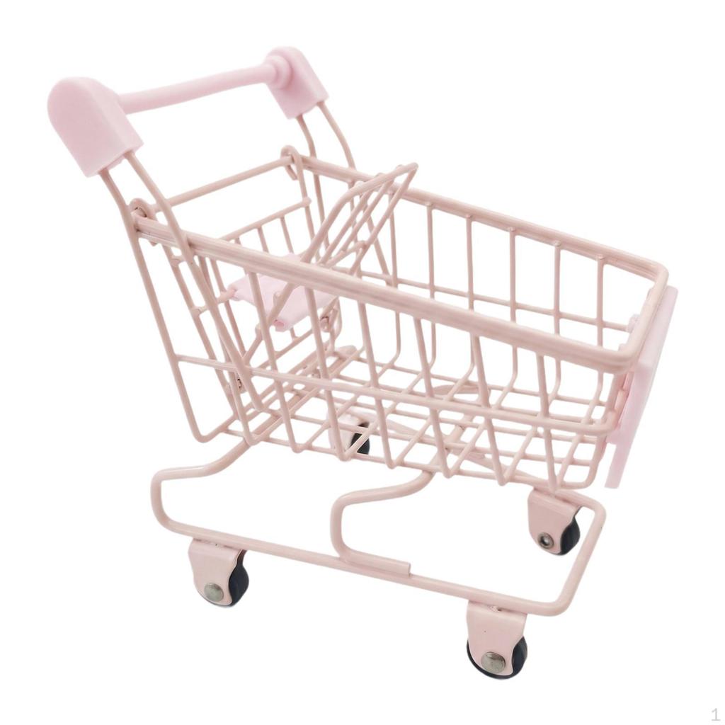 Mini-Einkaufswagen, Supermarkt-Handwagen, kleiner Trolley für Kinder