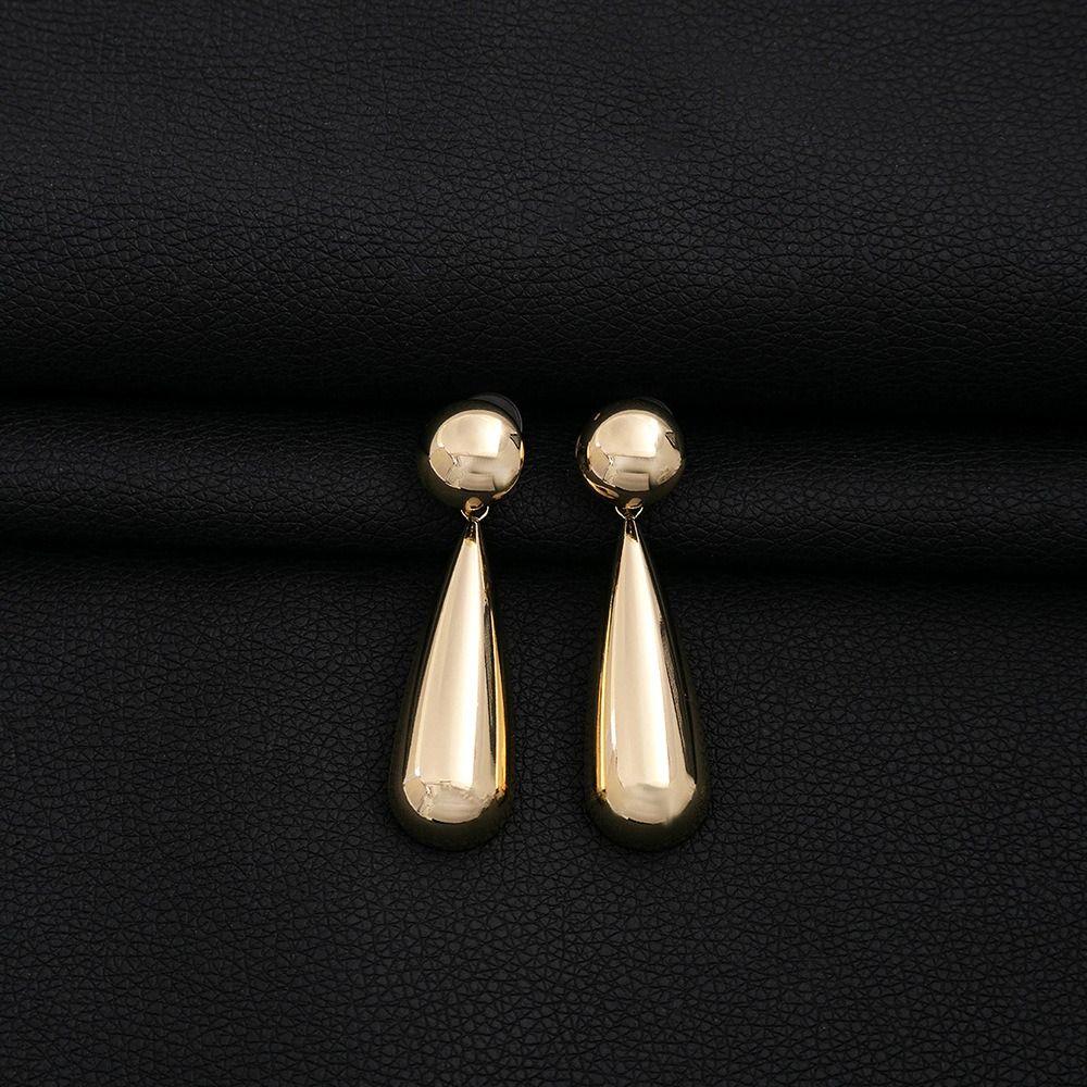 Modern Design Teardrop Earrings Simple Fashion Oval Drop Earrings Geometric Earrings  Girl