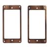 2PCS Wood Color Humbucker Pickup Frame Wood Double Coil Mounting Ring  For Guitarists And Luthiers