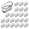 30 Pcs Chair Leg Caps,oval Silicone Furniture Feet Pads Table Cover Floor Scratches Protectors - RIpj