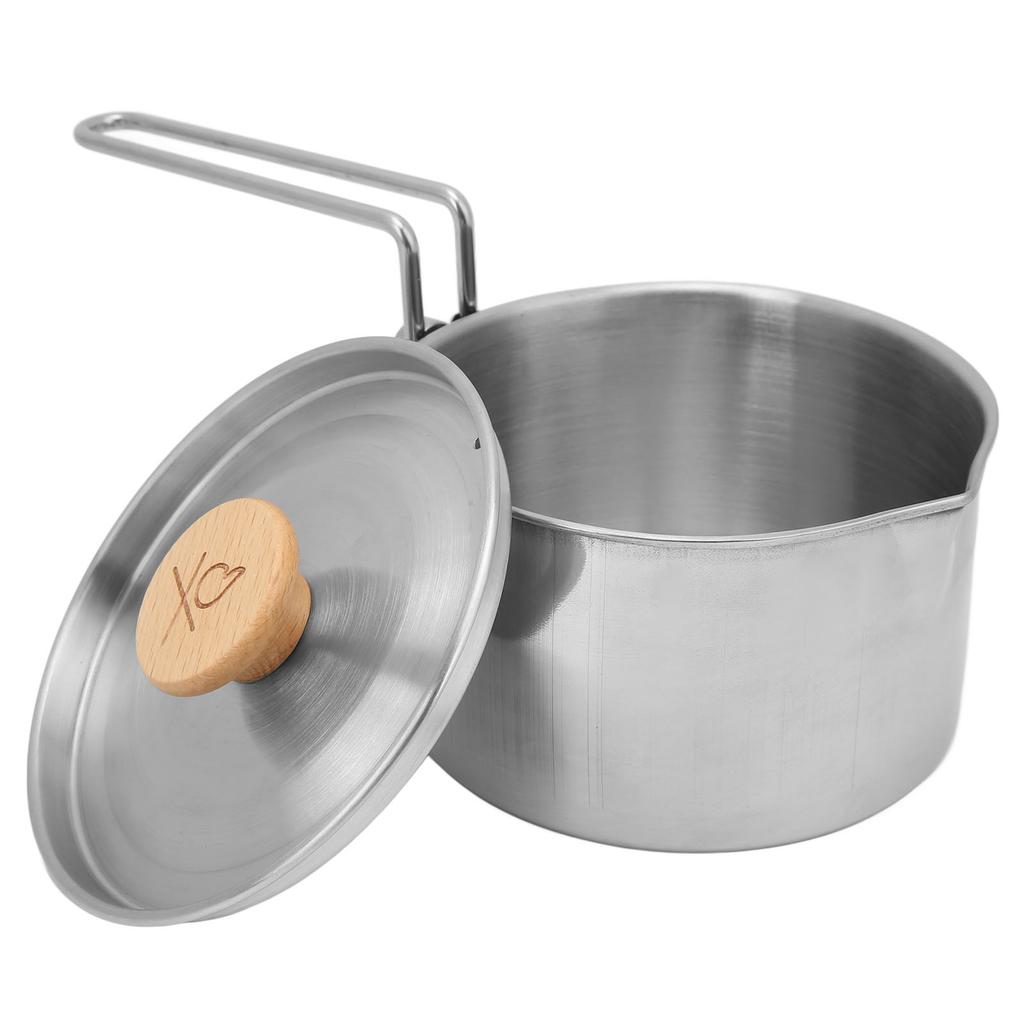 Multifunktionale Bento-Box Faltbarer Griff Edelstahl Lunchbehälter Outdoor-Kochgeschirr