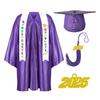 Kindergarten Graduation Cap With Tassel & Printed Gown. Perfect For Memorable Pos And Ceremonies