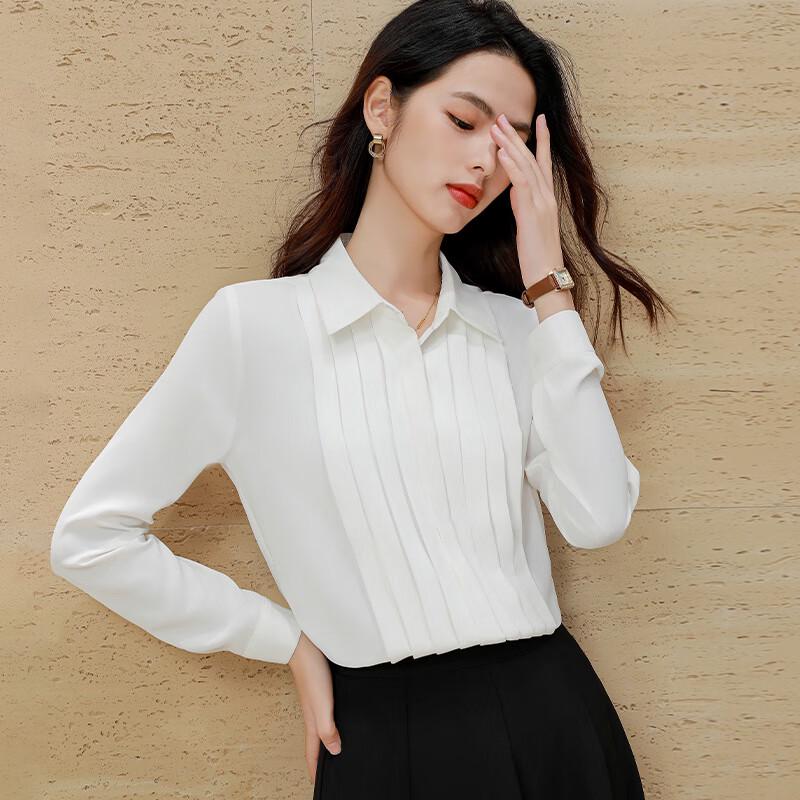 Teluoman Women s Long Sleeve OL Style Blouse M