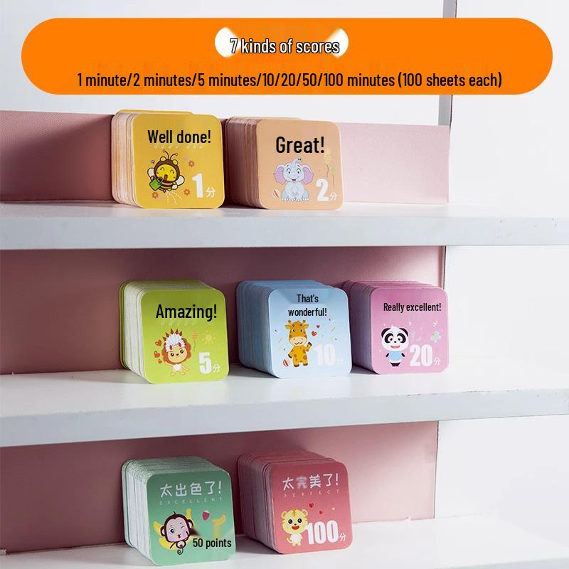 Kindergarten Reward Points Card: Encouragement for School Children