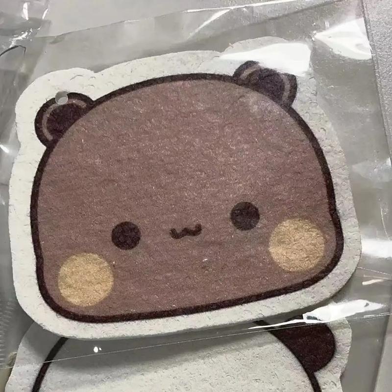 

Cute Panda Bubu Dudu Carpenter S Cotton Sponge Wipe Kawaii Cartoon Anime Household Towel For Dishwashing, Cleaning Sponge Brush